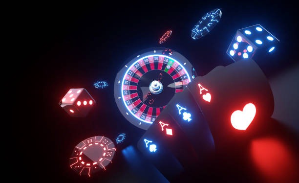 Live casino dealer at blackjack table